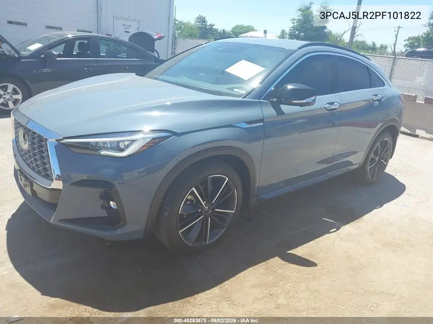 2023 Infiniti Qx55 Sensory Awd VIN: 3PCAJ5LR2PF101822 Lot: 45283675
