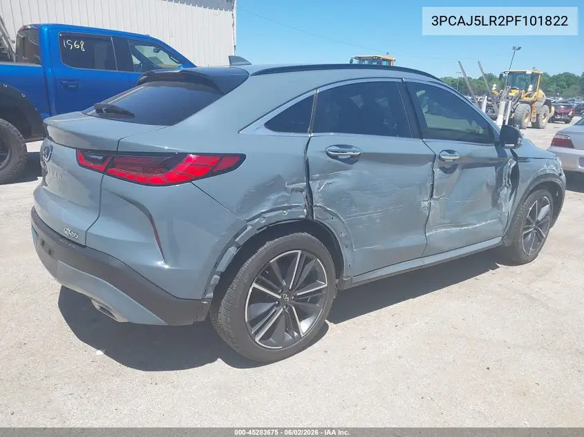 2023 Infiniti Qx55 Sensory Awd VIN: 3PCAJ5LR2PF101822 Lot: 45283675