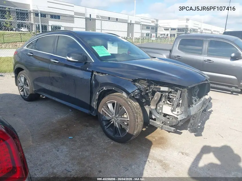 2023 Infiniti Qx55 Luxe Awd VIN: 3PCAJ5JR6PF107416 Lot: 45286896