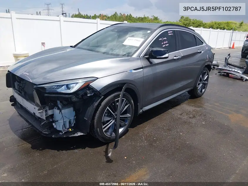 2023 Infiniti Qx55 Luxe Awd VIN: 3PCAJ5JR5PF102787 Lot: 45372966