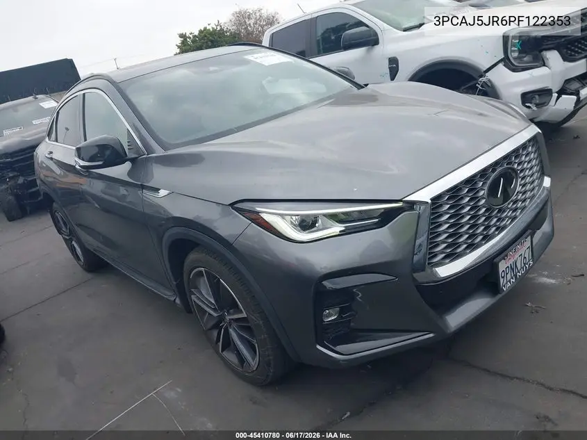 2023 Infiniti Qx55 Luxe Awd VIN: 3PCAJ5JR6PF122353 Lot: 45410780