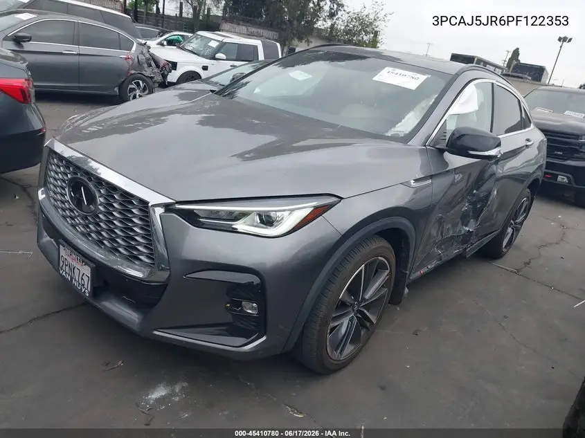 2023 Infiniti Qx55 Luxe Awd VIN: 3PCAJ5JR6PF122353 Lot: 45410780