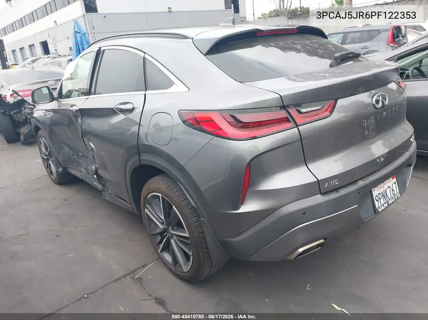 2023 Infiniti Qx55 Luxe Awd VIN: 3PCAJ5JR6PF122353 Lot: 45410780