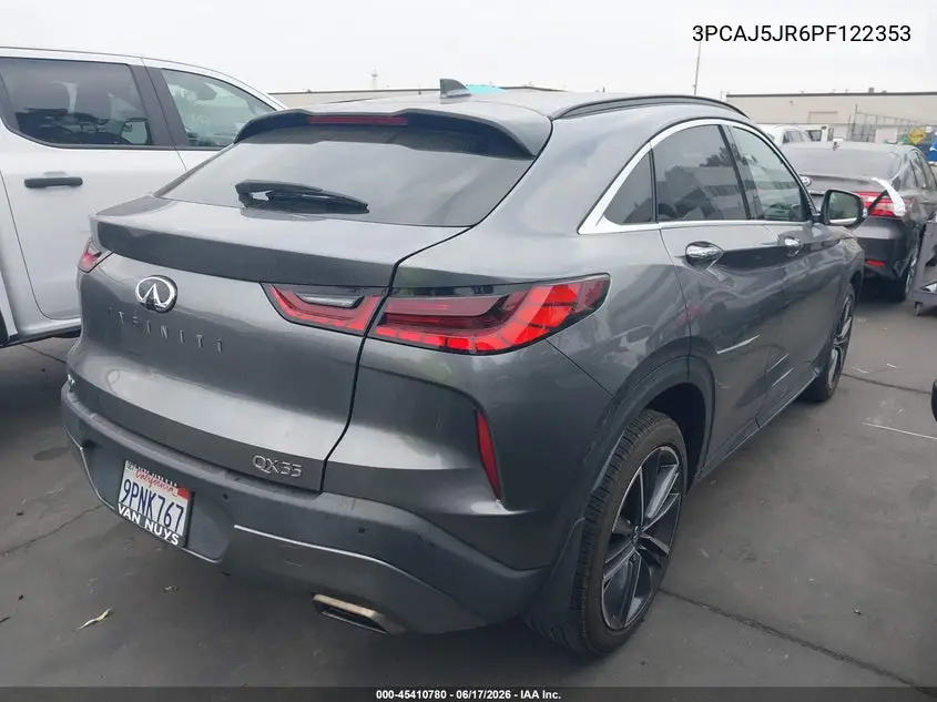 2023 Infiniti Qx55 Luxe Awd VIN: 3PCAJ5JR6PF122353 Lot: 45410780