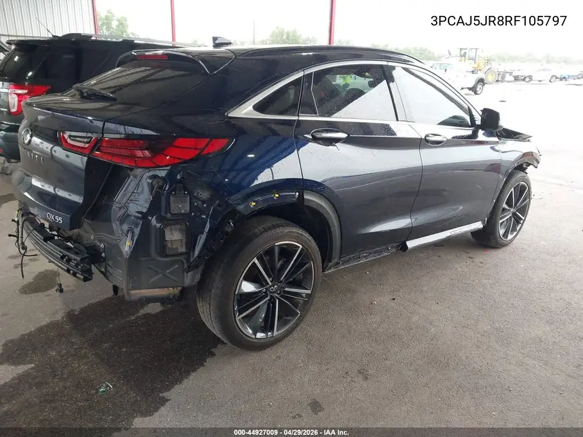 2024 Infiniti Qx55 Luxe Awd VIN: 3PCAJ5JR8RF105797 Lot: 44927009