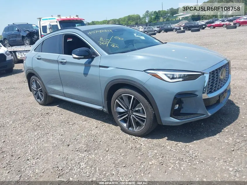 2024 Infiniti Qx55 Sensory Awd VIN: 3PCAJ5LR6RF108758 Lot: 45142319