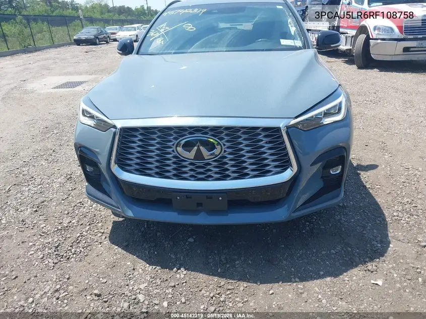 2024 Infiniti Qx55 Sensory Awd VIN: 3PCAJ5LR6RF108758 Lot: 45142319