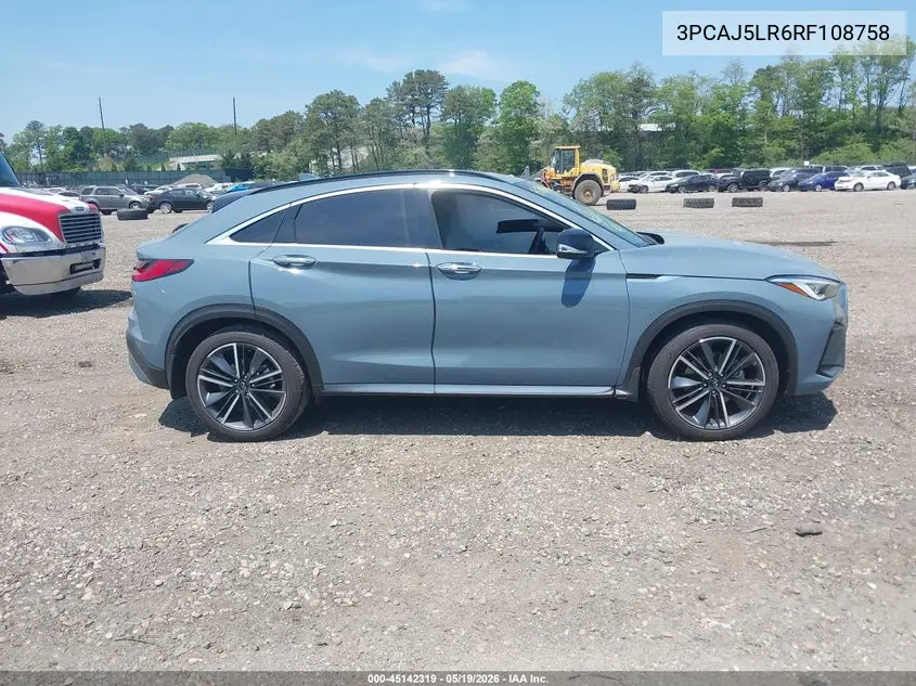 2024 Infiniti Qx55 Sensory Awd VIN: 3PCAJ5LR6RF108758 Lot: 45142319