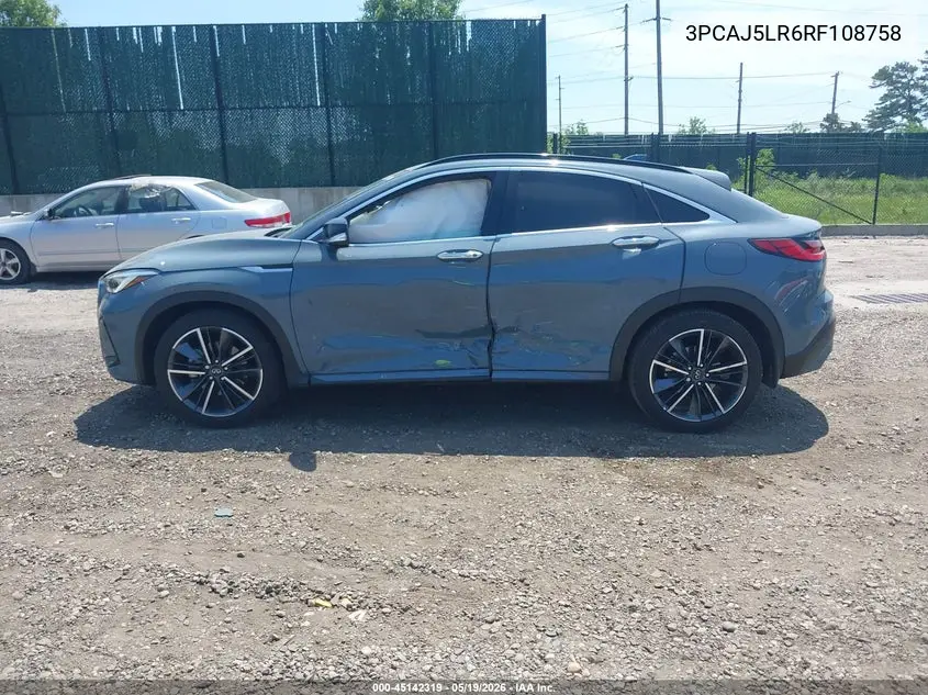 2024 Infiniti Qx55 Sensory Awd VIN: 3PCAJ5LR6RF108758 Lot: 45142319