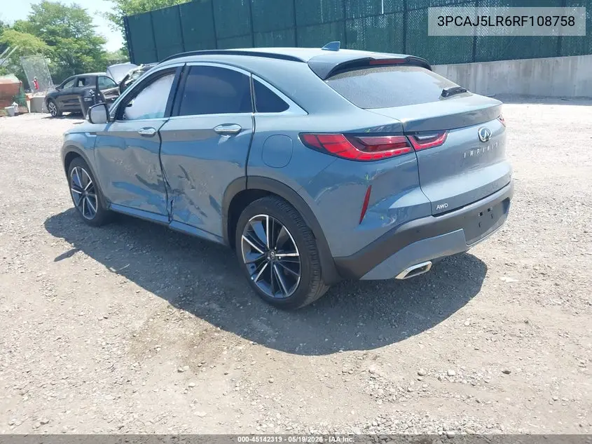 2024 Infiniti Qx55 Sensory Awd VIN: 3PCAJ5LR6RF108758 Lot: 45142319