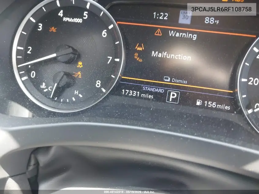 2024 Infiniti Qx55 Sensory Awd VIN: 3PCAJ5LR6RF108758 Lot: 45142319