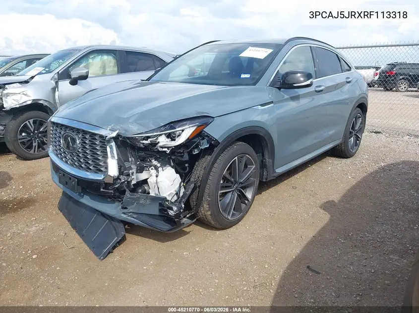 2024 Infiniti Qx55 Luxe Awd VIN: 3PCAJ5JRXRF113318 Lot: 45210770