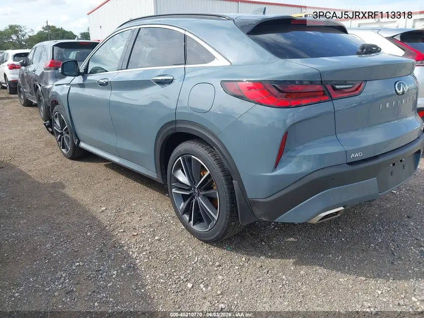 2024 Infiniti Qx55 Luxe Awd VIN: 3PCAJ5JRXRF113318 Lot: 45210770
