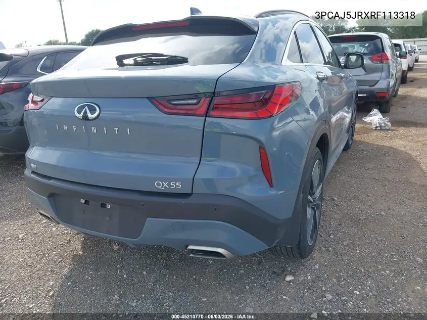 2024 Infiniti Qx55 Luxe Awd VIN: 3PCAJ5JRXRF113318 Lot: 45210770