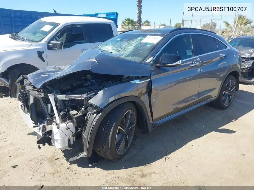2025 Infiniti Qx55 Luxe Awd VIN: 3PCAJ5JR3SF100707 Lot: 44519657