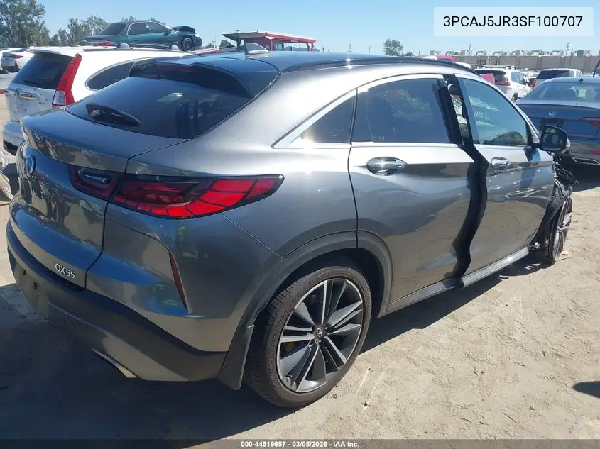 2025 Infiniti Qx55 Luxe Awd VIN: 3PCAJ5JR3SF100707 Lot: 44519657