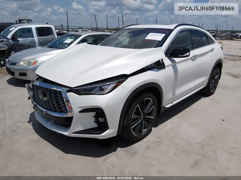 2025 Infiniti Qx55 Luxe Awd VIN: 3PCAJ5JR6SF108669 Lot: 45527876
