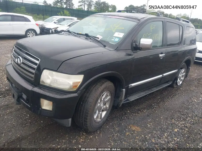 2004 Infiniti Qx56 VIN: 5N3AA08C44N805947 Lot: 45184929
