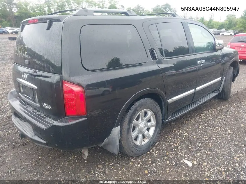 2004 Infiniti Qx56 VIN: 5N3AA08C44N805947 Lot: 45184929