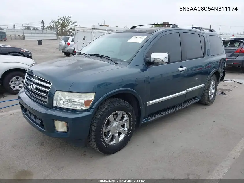 2004 Infiniti Qx56 VIN: 5N3AA08C54N811174 Lot: 45287308