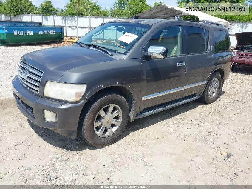 2005 Infiniti Qx56 VIN: 5N3AA08C75N812263 Lot: 45025699