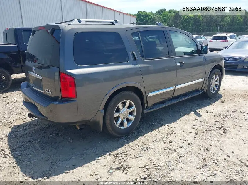2005 Infiniti Qx56 VIN: 5N3AA08C75N812263 Lot: 45025699