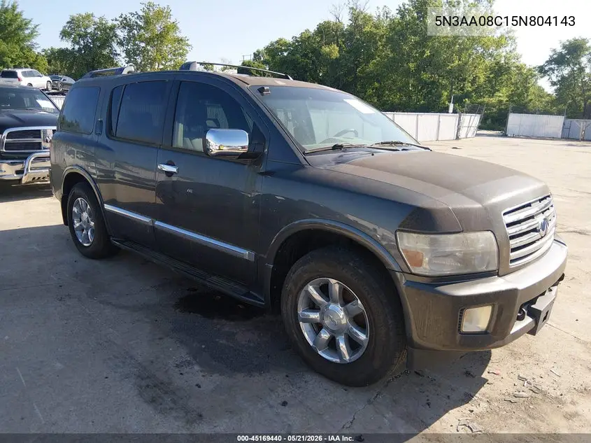 2005 Infiniti Qx56 VIN: 5N3AA08C15N804143 Lot: 45169440