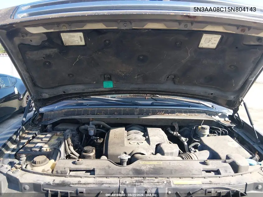 2005 Infiniti Qx56 VIN: 5N3AA08C15N804143 Lot: 45169440