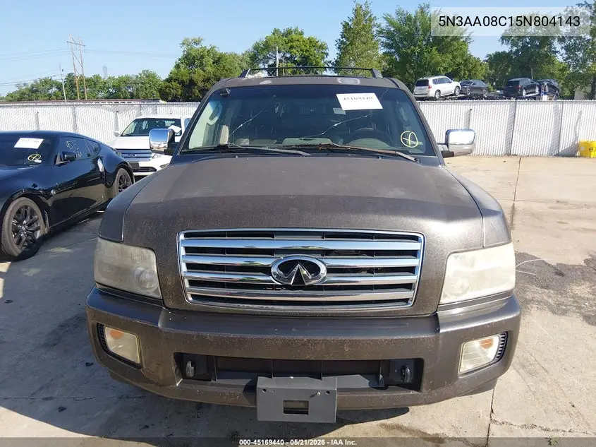 2005 Infiniti Qx56 VIN: 5N3AA08C15N804143 Lot: 45169440