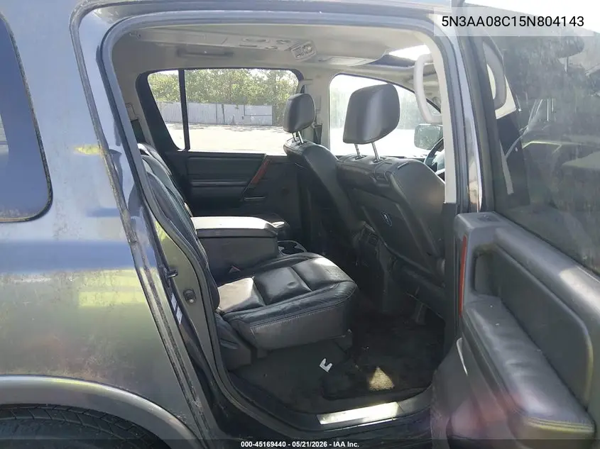 2005 Infiniti Qx56 VIN: 5N3AA08C15N804143 Lot: 45169440