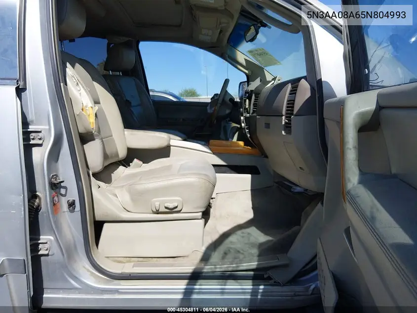 2005 Infiniti Qx56 VIN: 5N3AA08A65N804993 Lot: 45304811