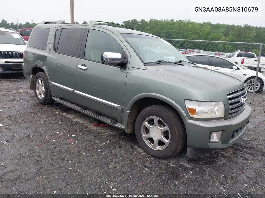 2005 Infiniti Qx56 VIN: 5N3AA08A85N810679 Lot: 45323376