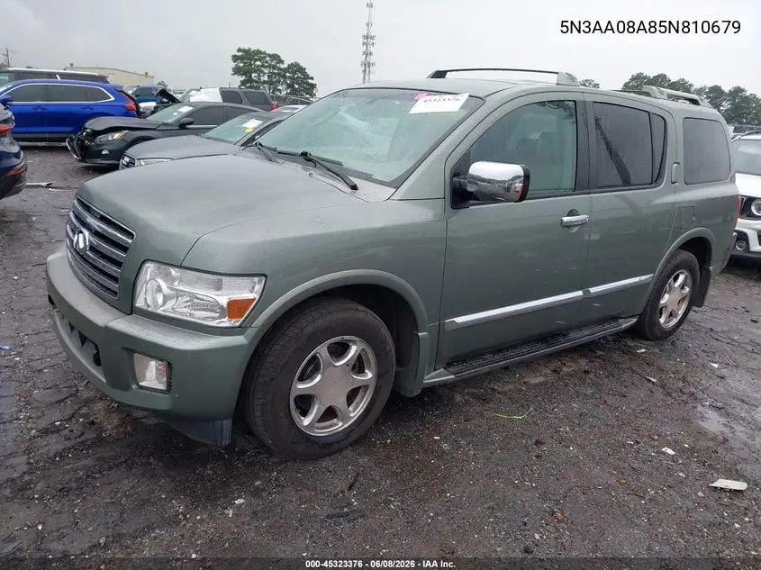 2005 Infiniti Qx56 VIN: 5N3AA08A85N810679 Lot: 45323376