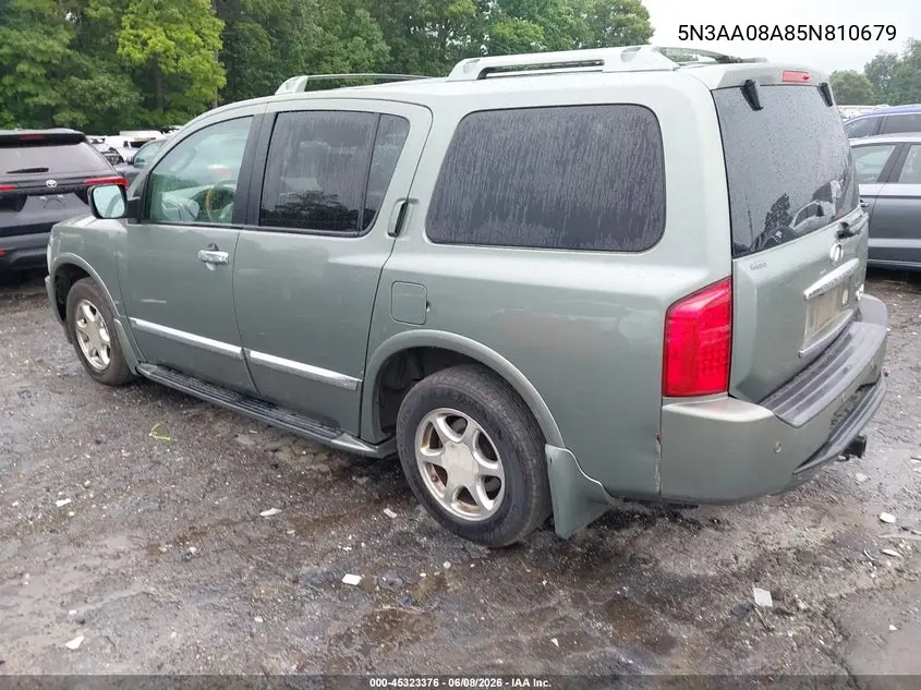 2005 Infiniti Qx56 VIN: 5N3AA08A85N810679 Lot: 45323376