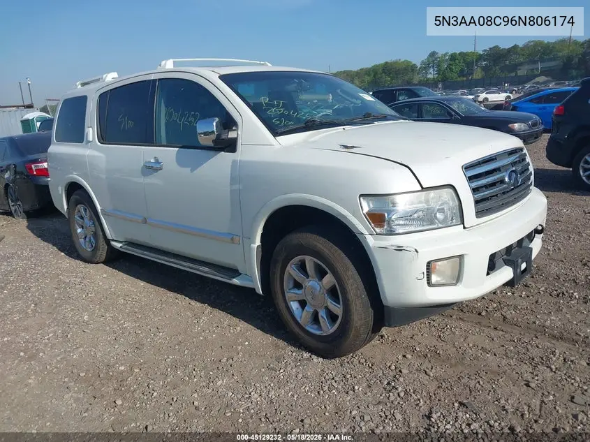 2006 Infiniti Qx56 VIN: 5N3AA08C96N806174 Lot: 45129232