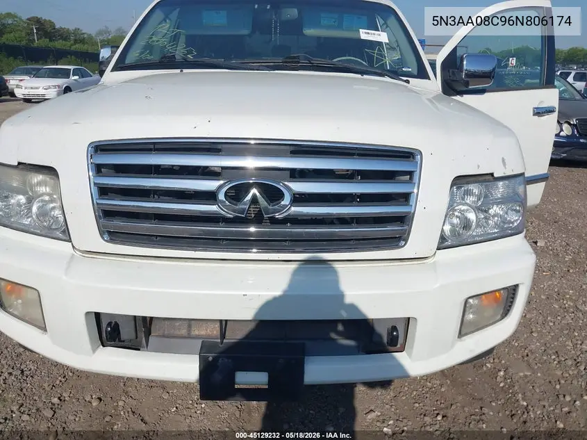 2006 Infiniti Qx56 VIN: 5N3AA08C96N806174 Lot: 45129232