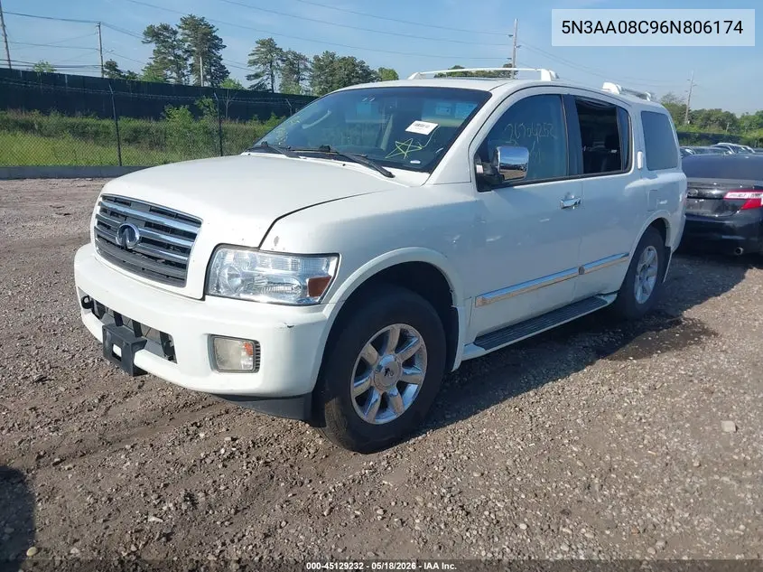 2006 Infiniti Qx56 VIN: 5N3AA08C96N806174 Lot: 45129232
