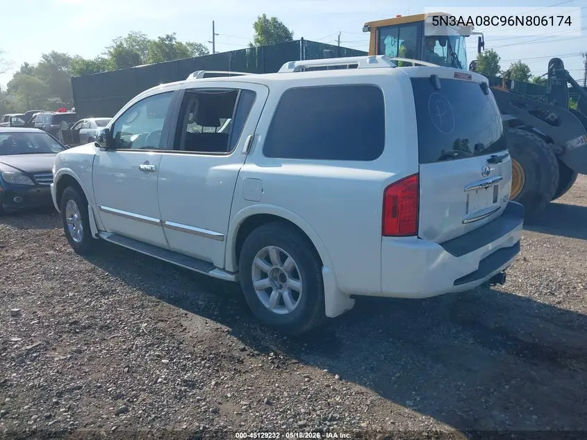 2006 Infiniti Qx56 VIN: 5N3AA08C96N806174 Lot: 45129232