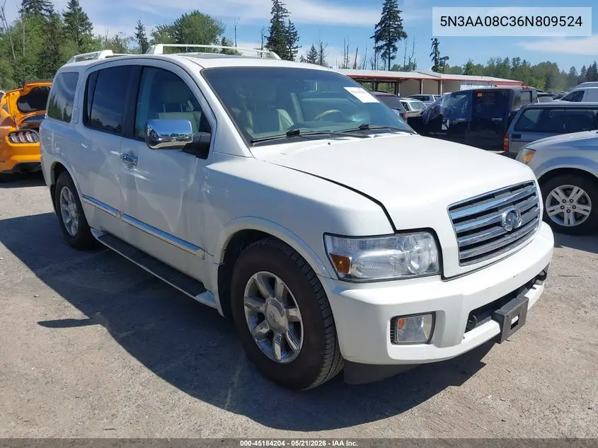 2006 Infiniti Qx56 VIN: 5N3AA08C36N809524 Lot: 45184204