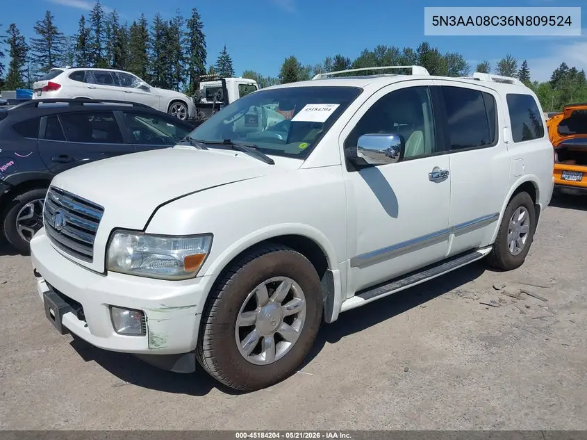 2006 Infiniti Qx56 VIN: 5N3AA08C36N809524 Lot: 45184204