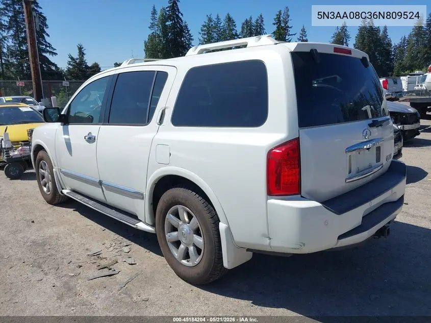 2006 Infiniti Qx56 VIN: 5N3AA08C36N809524 Lot: 45184204
