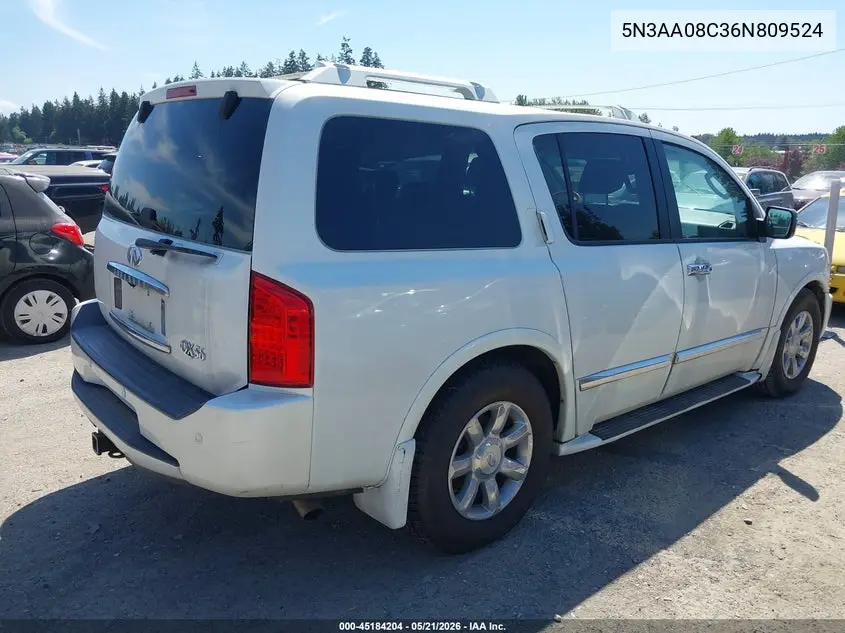 2006 Infiniti Qx56 VIN: 5N3AA08C36N809524 Lot: 45184204