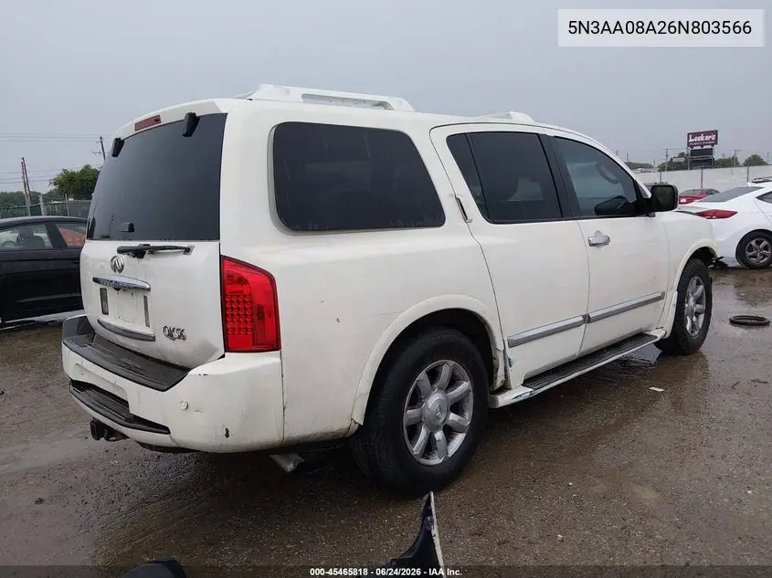 2006 Infiniti Qx56 VIN: 5N3AA08A26N803566 Lot: 45465818