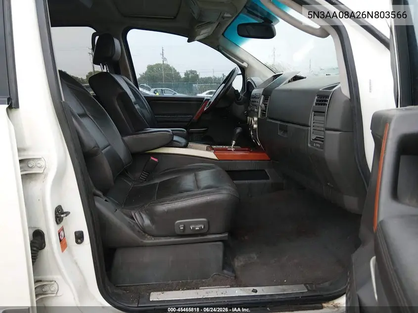 2006 Infiniti Qx56 VIN: 5N3AA08A26N803566 Lot: 45465818