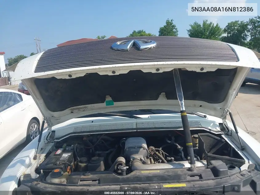 2006 Infiniti Qx56 VIN: 5N3AA08A16N812386 Lot: 45582008
