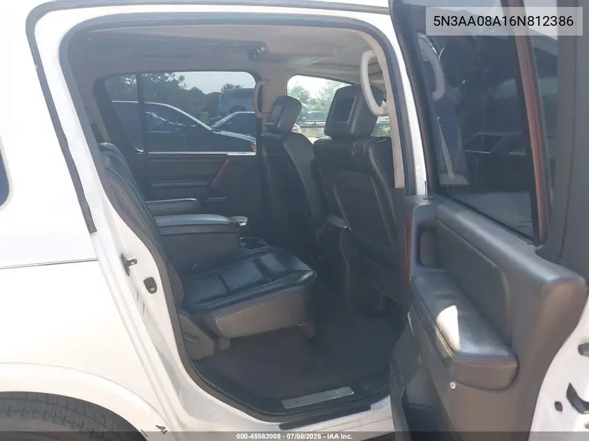 2006 Infiniti Qx56 VIN: 5N3AA08A16N812386 Lot: 45582008