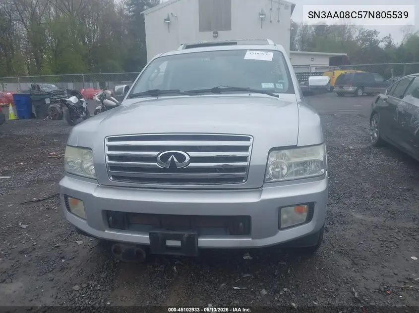 2007 Infiniti Qx56 VIN: 5N3AA08C57N805539 Lot: 45102933