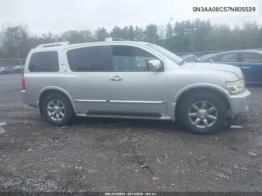 2007 Infiniti Qx56 VIN: 5N3AA08C57N805539 Lot: 45102933