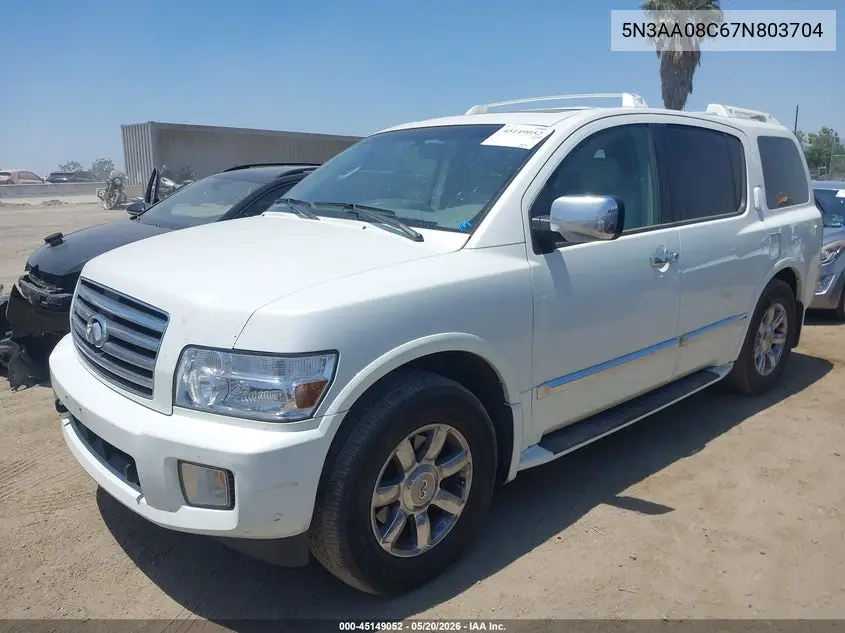 2007 Infiniti Qx56 VIN: 5N3AA08C67N803704 Lot: 45149052