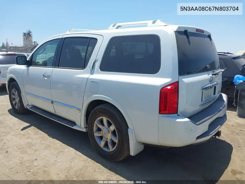 2007 Infiniti Qx56 VIN: 5N3AA08C67N803704 Lot: 45149052